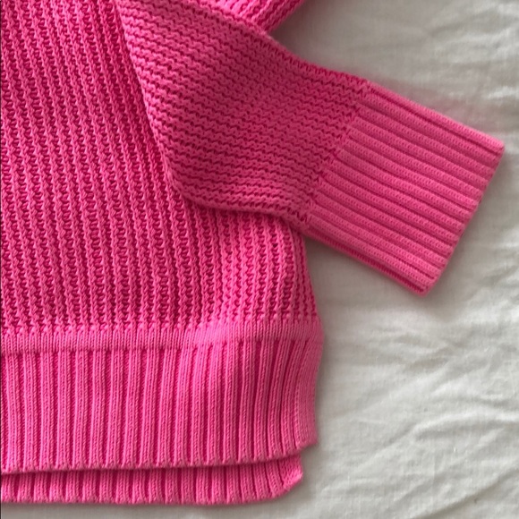 J. Crew Neon Pink Sweater - Picture 2 of 4